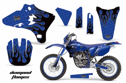Yamaha YZ250F with the Diamond Flames graphic kit